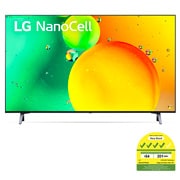 A front view of the LG NanoCell TV