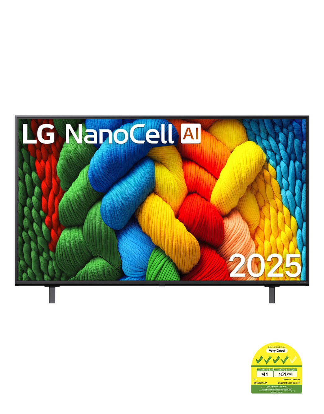 50 Inch LG NanoCell AI NANO80 4k Smart TV 2025 - 50NANO80ASA | LG
