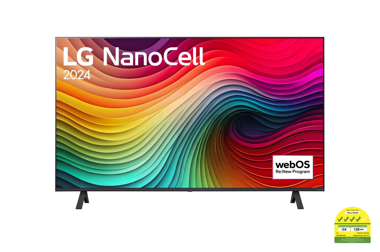 テレビ NanoCell 43インチ WIFI搭載　LG 美品 43インチLG QNED AI QNED80 4KスマートTV 2024 - 43QNED80TJA