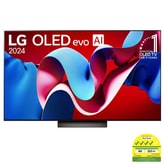 LG OLED evo AI C4 65 inch TV 4K Smart TV 2024 | Wall mounted | TV stand | TV wall design | Ultra HD 4K resolution | AI ThinQ