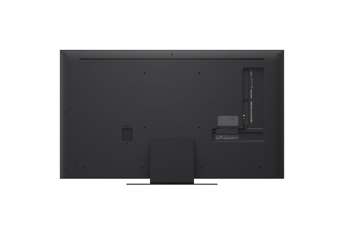 LG AI Magic Remote in front of an LG TV screen. On the screen is a personalized greeting from the LG AI with custom keywords based on the user's search and watch history. By the remote is an icon and label showing that the AI Concierge functionality is easily accessible with one short press on the AI button. 