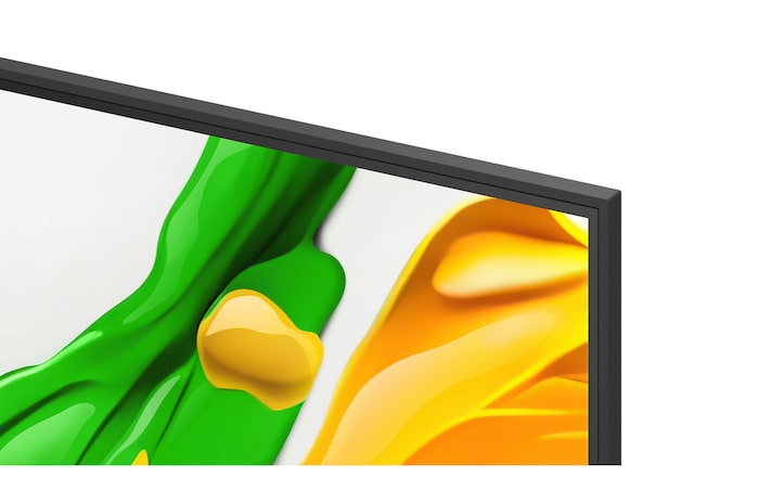 Parrot on a tree branch in vivid color. The title talks about how LG Al Picture Pro made impressive visual enhancements to the scene's resolution, brightness, depth, and clarity.