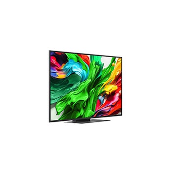 Left-facing side view of LG QNED evo QNED85 TV 