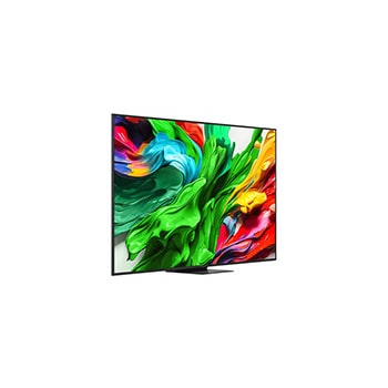 Left-facing side view of LG QNED evo QNED85 TV 