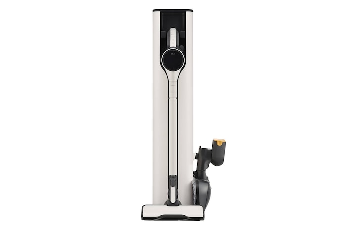 Front view of LG CordZero™ All-in-One Tower A9X Wireless Vacuum Cleaner (Made in Korea, Calming Beige), A9X-STEAM