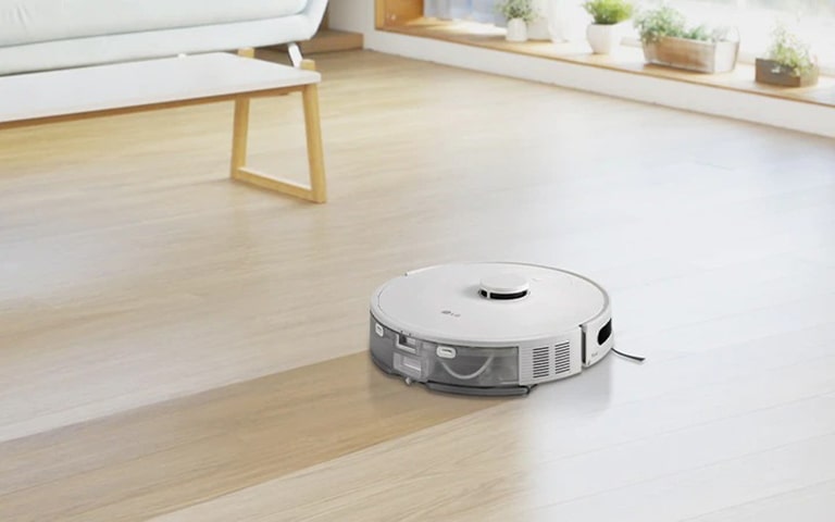 Vacuum and mop functions operate simultaneously, helping you save time