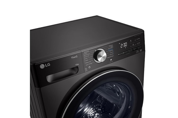 LG 10kg Dual Inverter Heat Pump™ Dryer in Black Steel, TD-H10VBD