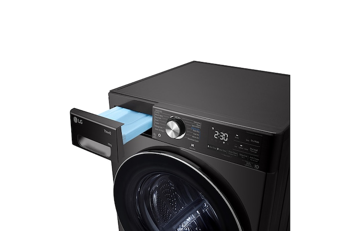 LG 10kg Dual Inverter Heat Pump™ Dryer in Black Steel, TD-H10VBD