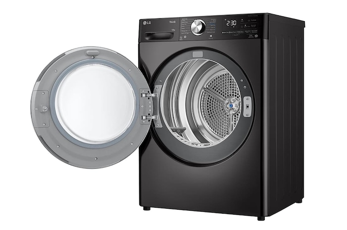 LG 10kg Dual Inverter Heat Pump™ Dryer in Black Steel, TD-H10VBD
