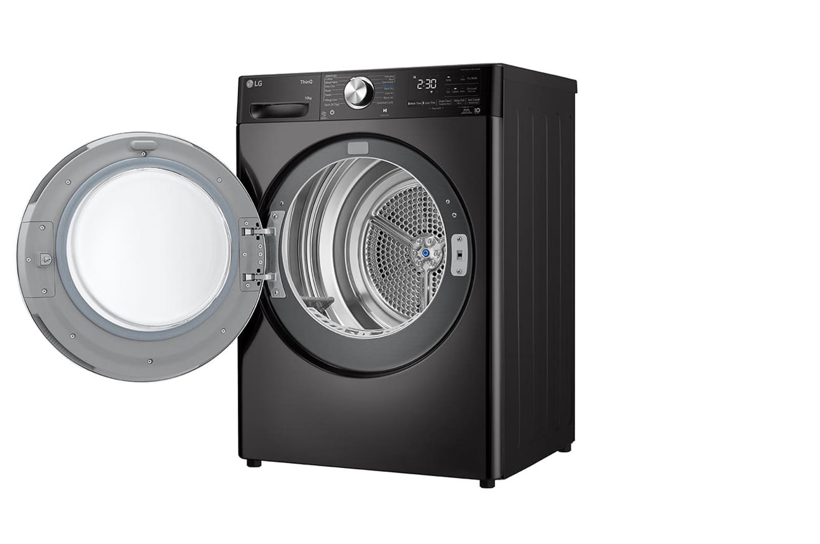 LG 10kg Dual Inverter Heat Pump™ Dryer in Black Steel, TD-H10VBD