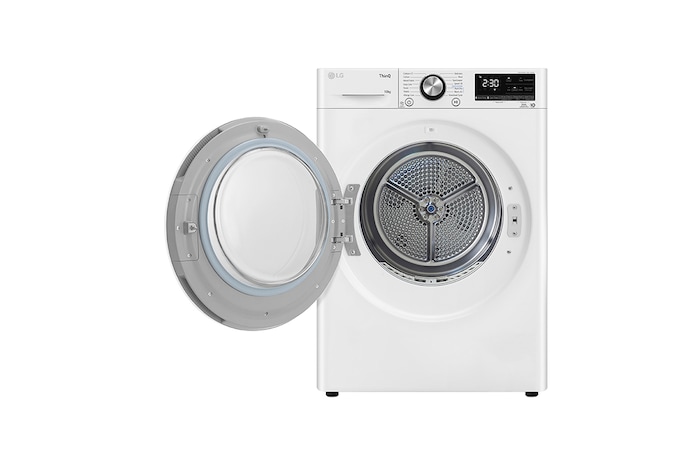 LG 10kg Dual Inverter Heat Pump™ Dryer in White, TD-H10VWD