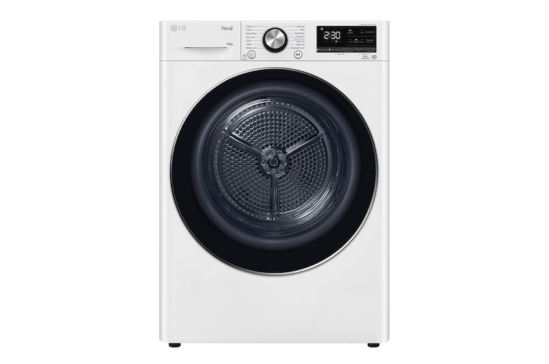 LG 10kg Dual Inverter Heat Pump™ Dryer in White, TD-H10VWD