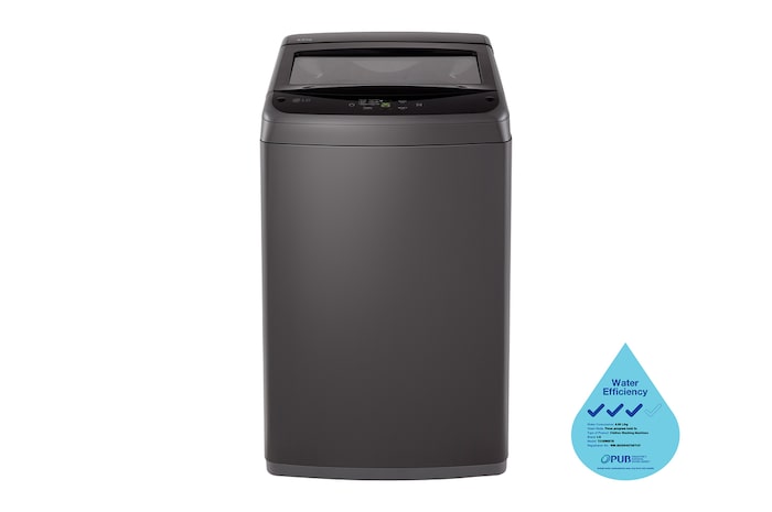 LG 8.5KG, Top Load Washing Machine in Middle Black, T2185NBTB