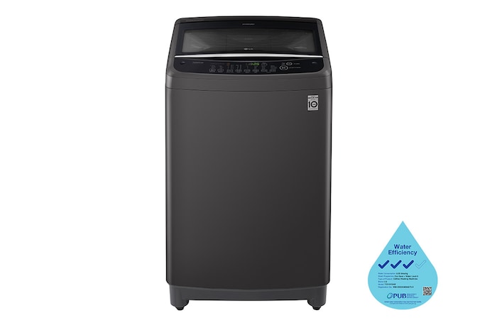 LG 10kg Smart Inverter Top Load Washing Machine in Middle Black, T2310VSAB