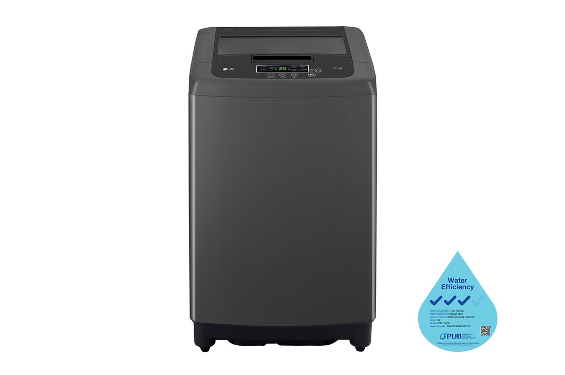 LG 11KG Smart Inverter Top Load Washing Machine in Middle Black, T2311VSPB