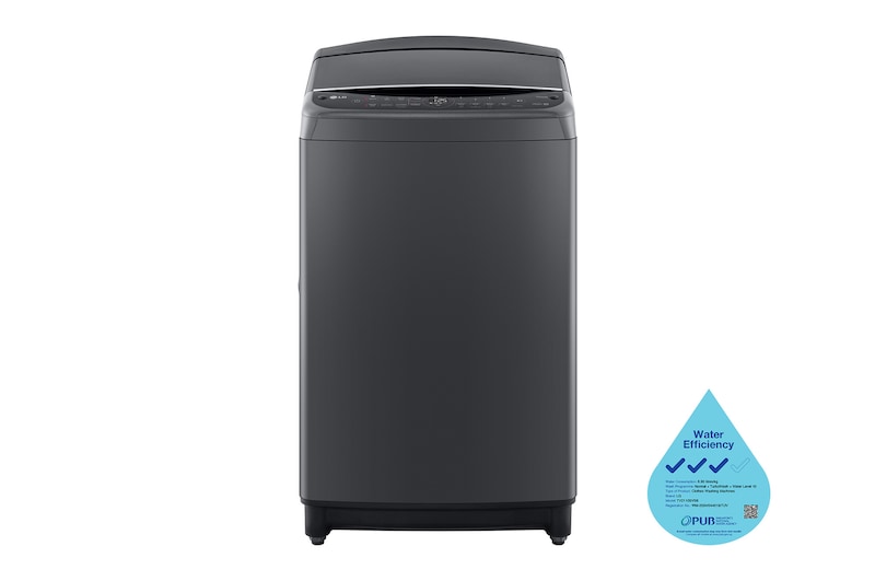 Front view of 10.5KG Top Load Washing Machine, Middle Black, TV2110SV5B