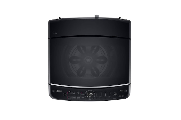 LG AI DD™ Top Load Washing Machine, 11.5KG, Platinum Black, TV2111SV5J