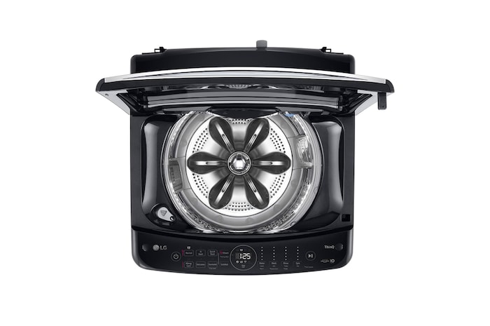 LG AI DD™ Top Load Washing Machine, 11.5KG, Platinum Black, TV2111SV5J