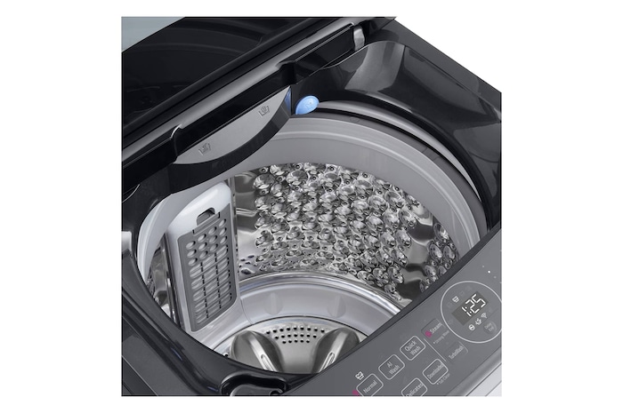 LG AI DD™ Top Load Washing Machine, 11.5KG, Platinum Black, TV2111SV5J