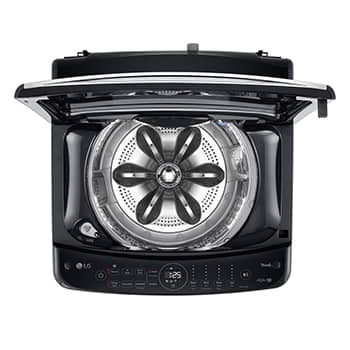 LG AI DD™ Top Load Washing Machine, 11.5KG, Platinum Black, TV2111SV5J