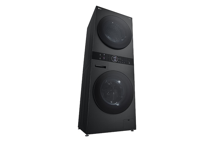 LG 14/10kg AI DD™ Front Load WashTower™ in Black Steel, WT1410NHB