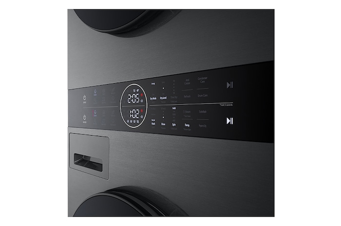 LG 14/10kg AI DD™ Front Load WashTower™ in Black Steel, WT1410NHB