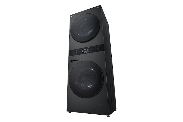 LG 14/10kg AI DD™ Front Load WashTower™ in Black Steel, WT1410NHB