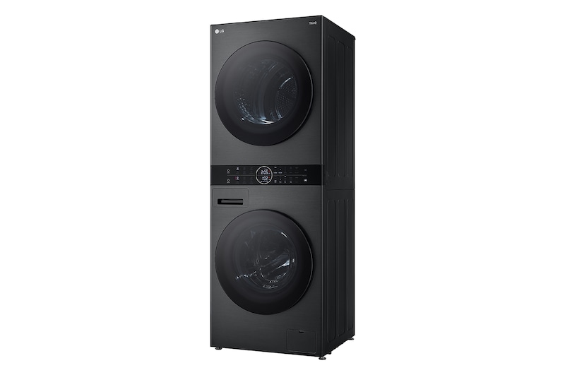 LG 14/10kg AI DD™ Front Load WashTower™ in Black Steel, WT1410NHB