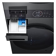 LG 14/10kg AI DD™ Front Load WashTower™ in Black Steel, WT1410NHB