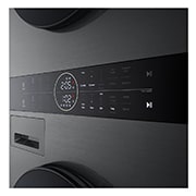 LG 14/10kg AI DD™ Front Load WashTower™ in Black Steel, WT1410NHB