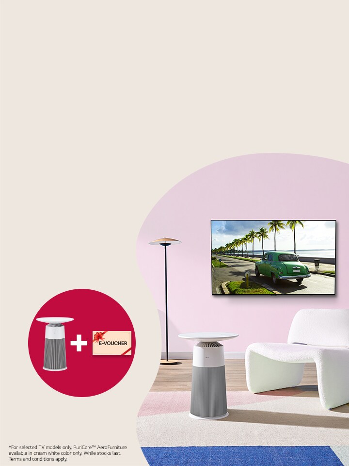 Free LG PuriCare™ AeroFurniture + Grocery E-Vouchers