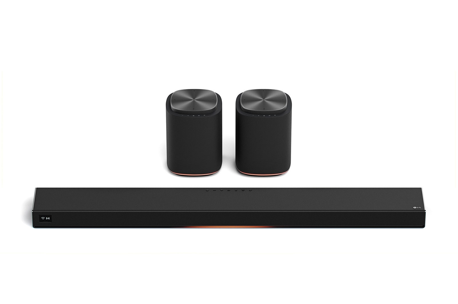 Front view of Sound Suite Immersive Suite 7 (set) with 2 surround speakers (H7 + M7 2ea) H7.M7002