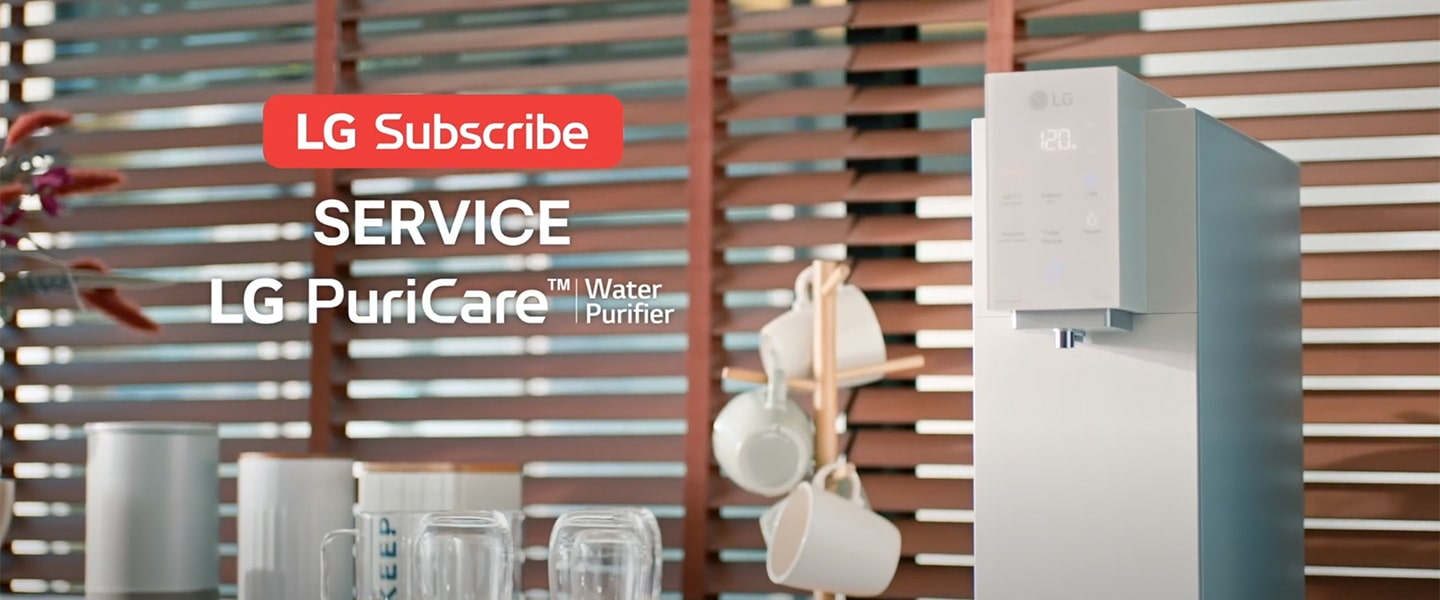 LG water purifiers maintenance steps by/for self service care.	