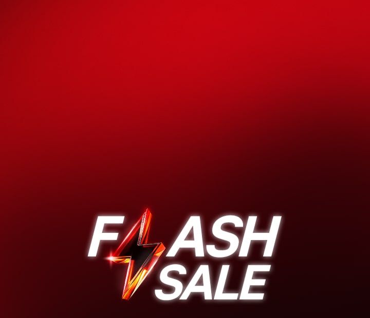 แบนเนอร์ Flash Sale พร้อมตัวจับเวลานับถอยหลัง และข้อความว่า "ใช้ได้เฉพาะวันพุธ 24 ชม. เท่านั้น!" บนพื้นหลังสีแดง