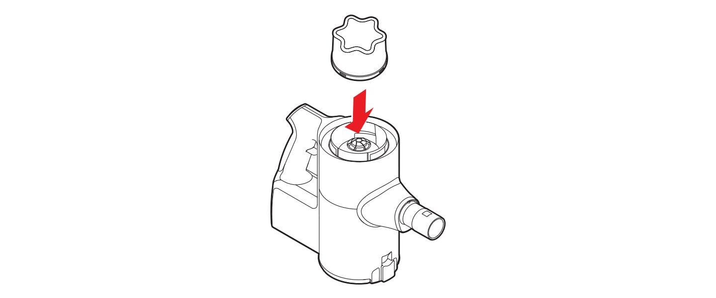 The pre filter is located when the exhaust filter is removed from the main body of the product