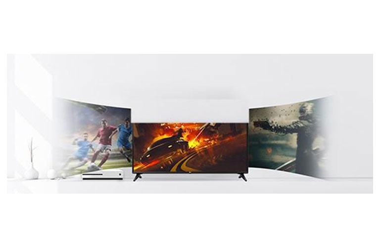 สมาร์ททีวี LG แสดงคอนเทนต์ต่าง ๆ บนหน้าจอ
