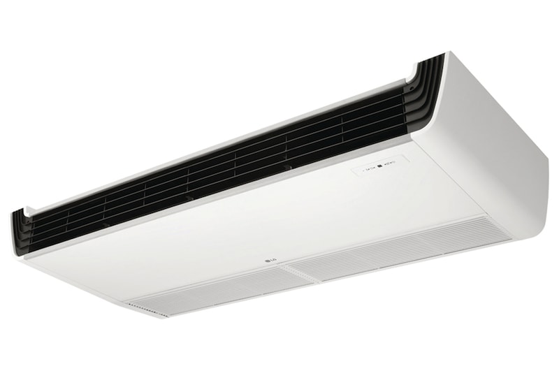 มุมมองด้านหน้าของ เครื่องปรับอากาศแบบแขวนใต้ฝ้า CAC ขนาด 17,100 BTU ZV-Q60LM2A0