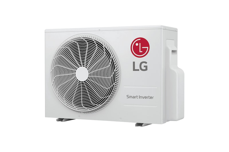Right perspective view of the LG 1 Way Ceiling Cassette with the vane close.
