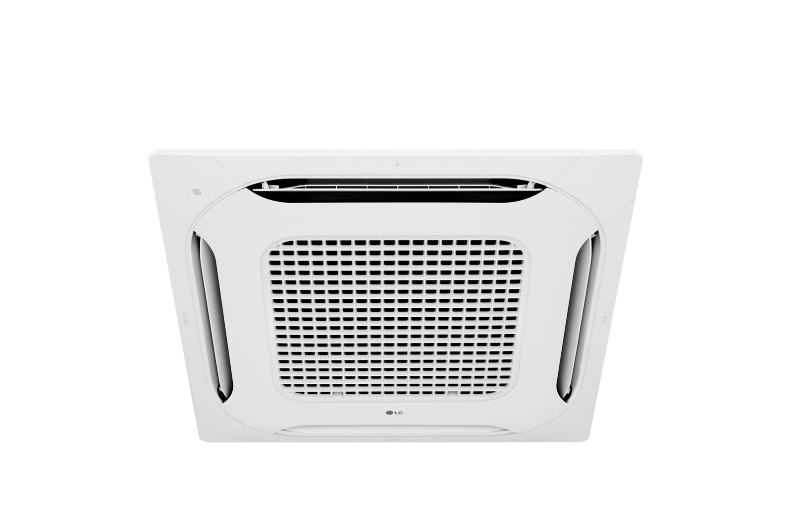 Right perspective view of the LG 1 Way Ceiling Cassette with the vane close.