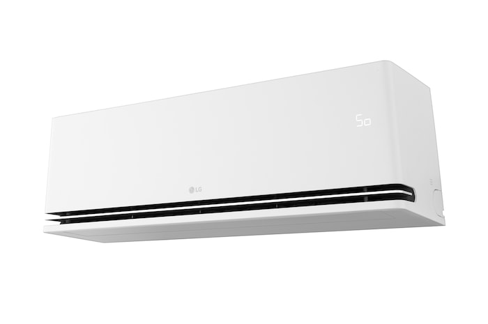 ห้องนั่งเล่นทันสมัยพร้อมเครื่องปรับอากาศ LG บนผนัง