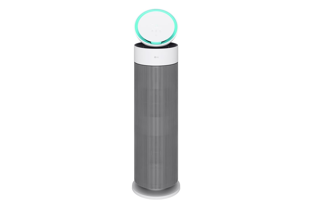 มมองด้านหน้าของเครื่องฟอกอากาศ LG PuriCare™ AeroBooster AS55GGWX0.ABAE