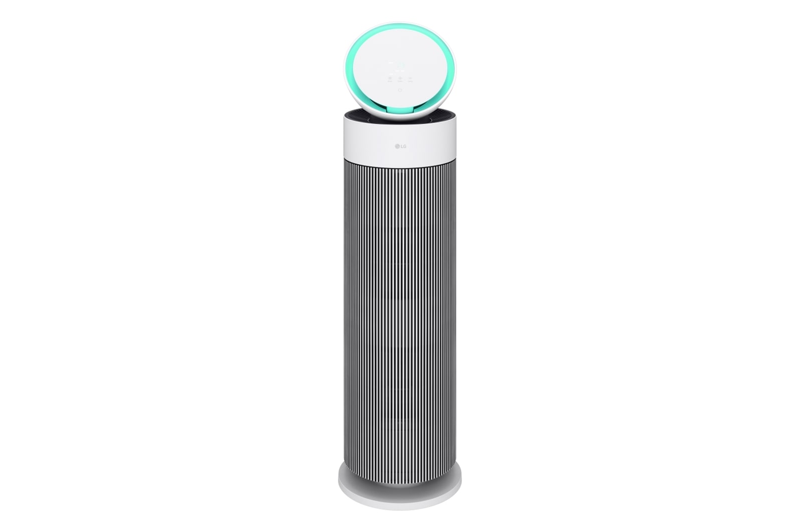 มมองด้านหน้าของเครื่องฟอกอากาศ LG PuriCare™ AeroBooster AS55GGWX0.ABAE