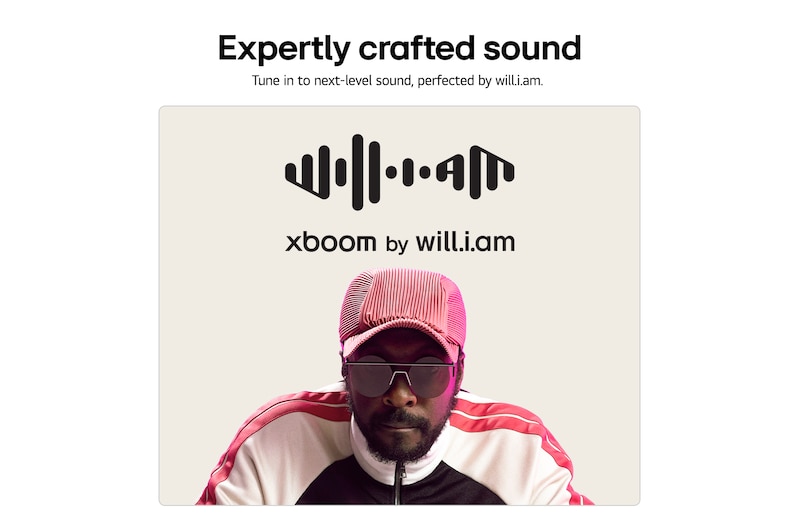 Front view of LG xboom Bounce by will.i.am | Bluetooth Speaker | xboom Signature Sound Sound with Upward Passive Radiators