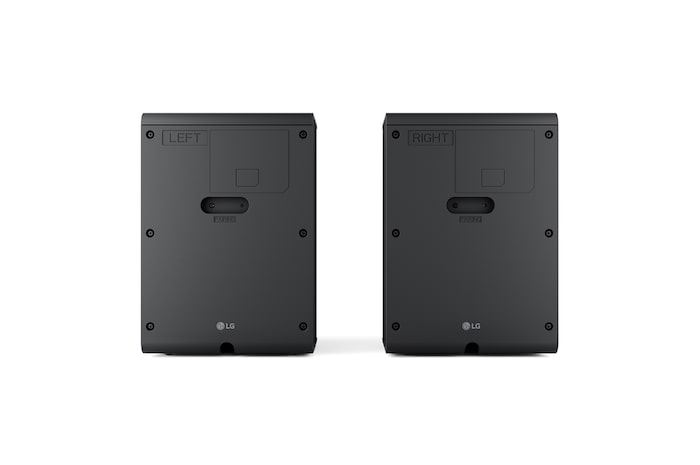 มุมมองด้านหลังของลำโพงด้านหลัง