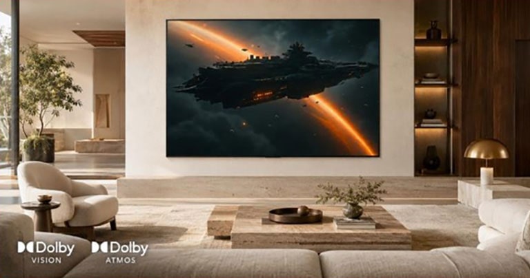 ทีวีดูหนังรองรับ Dolby Vision และ Dolby Atmos มอบภาพคมชัดและเสียงรอบทิศทางเหมือนอยู่ในโรงภาพยนตร์