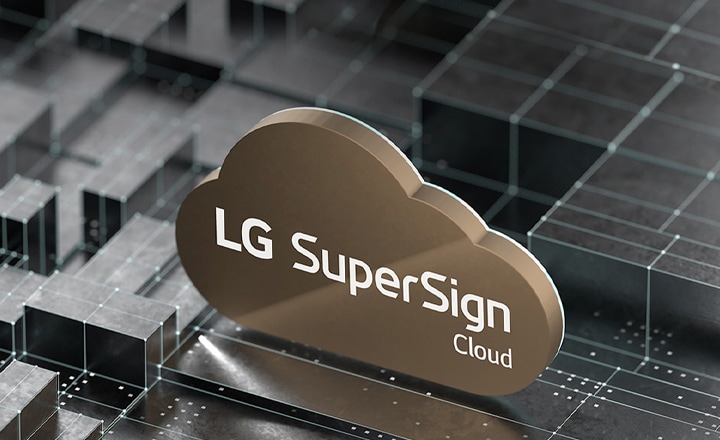 ภาพนามธรรมของ LG SuperSign Cloud
