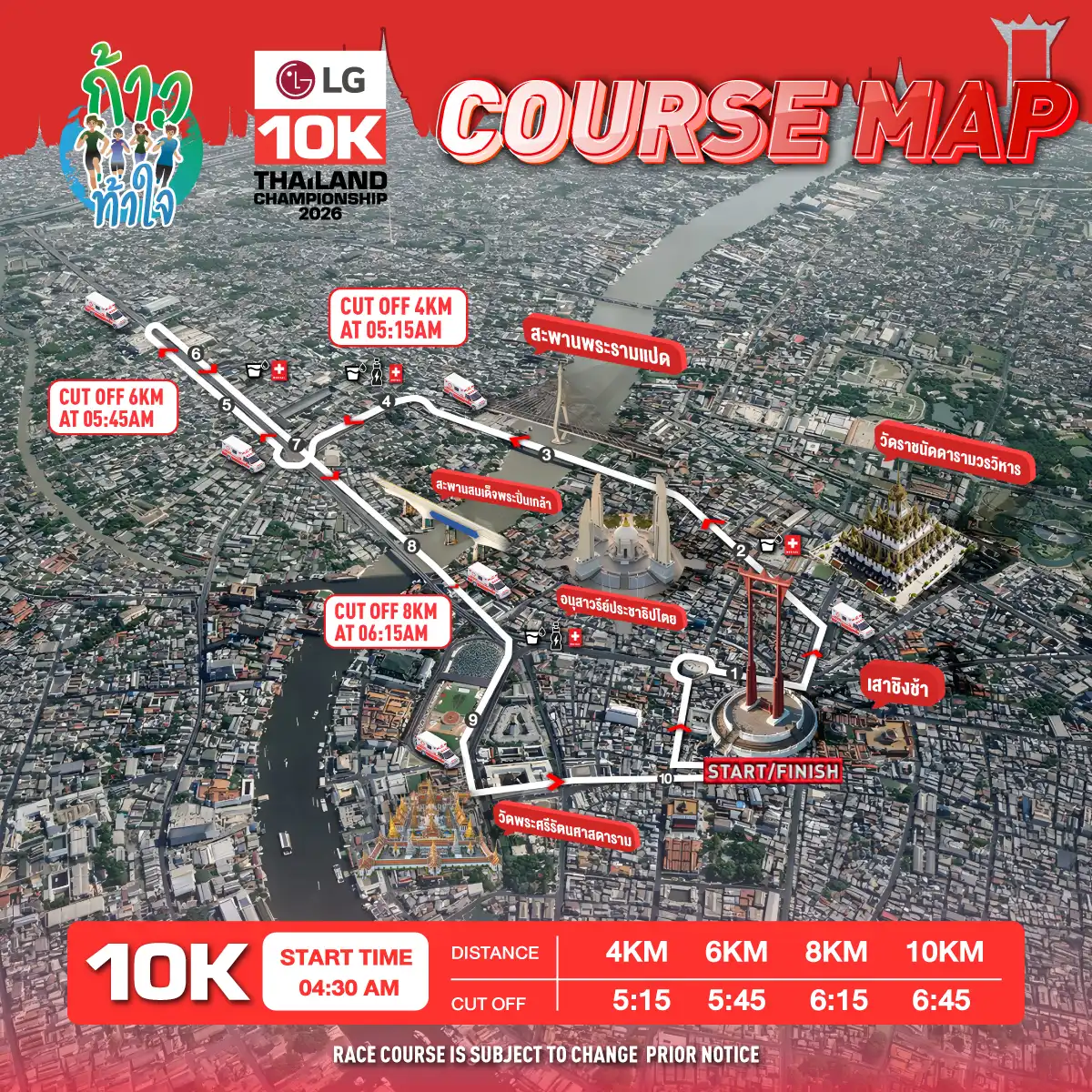 เส้นทางการแข่งขัน 10k