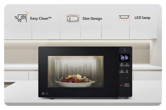 LG ไมโครเวฟอุ่นอาหาร ขนาด 20 ลิตร สีดำ รุ่น MS2032GAS, MS2032GAS