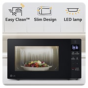 LG ไมโครเวฟอุ่นอาหาร ขนาด 20 ลิตร สีดำ รุ่น MS2032GAS, MS2032GAS