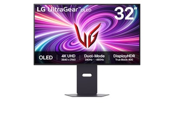 32" UltraGear™ Dual-Mode OLED gaming monitor | 4K UHD, 0.03ms (GtG) 32GS95UV-B